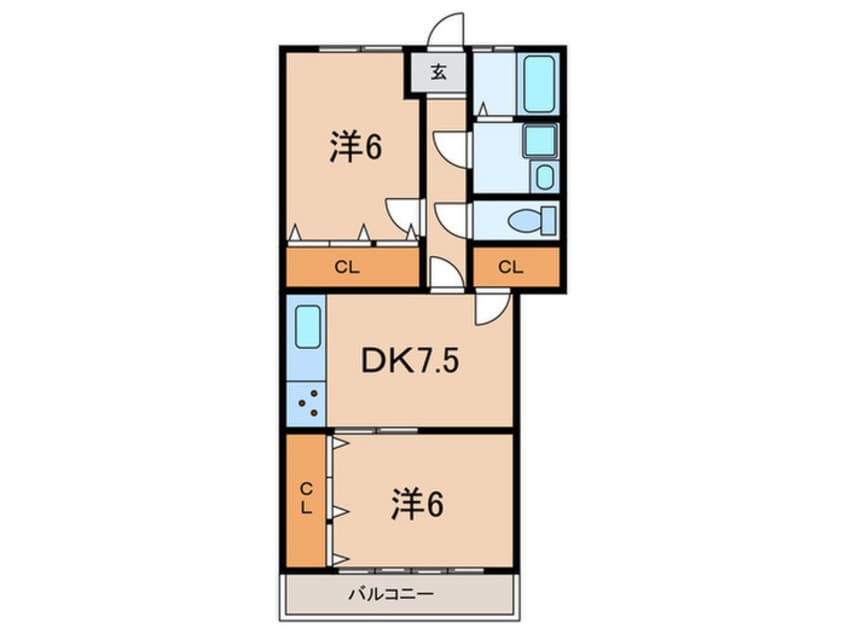 間取図 ルピナス壱番館