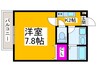 ジーメゾン初芝アマーレ 1Kの間取り