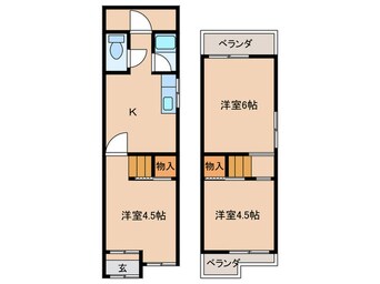 間取図 緑町貸家