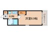 デトム・ワン京都外大南（701） 1Kの間取り