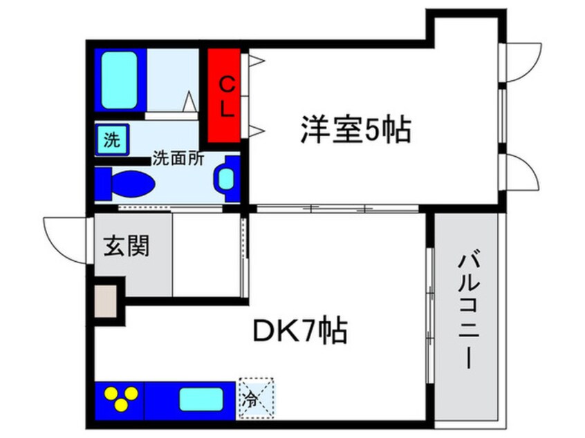 間取図 ジュエル曽根東