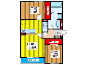 間取図 仮）大阪市都島区網島町D-room