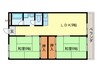 希宗マンション 2LDKの間取り