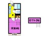 カペナ 1Kの間取り