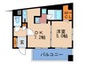 セイワパレス新梅田 1DKの間取り