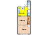 緑町マンション 2DKの間取り