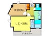ジュエル服部 1LDKの間取り