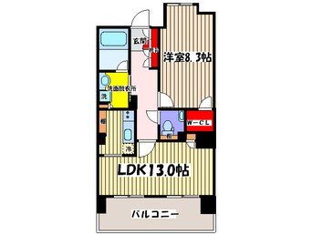 間取図 ロイヤルパ－クス桃坂