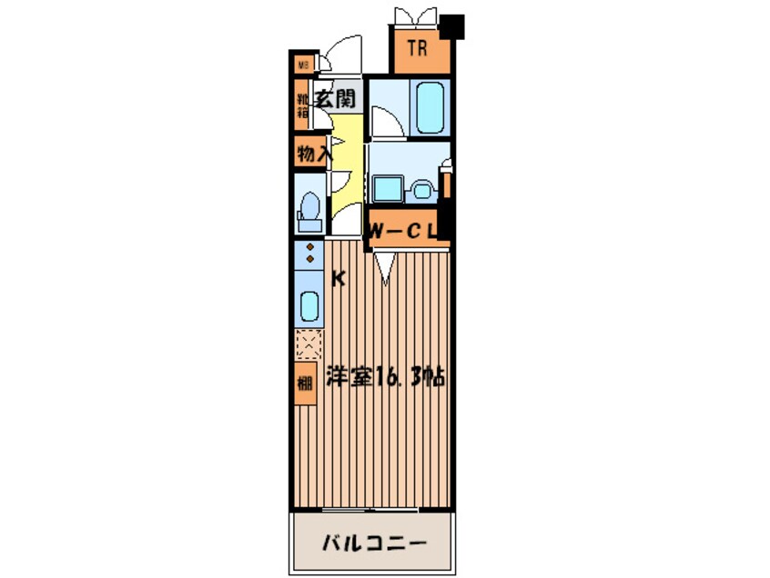 間取図 ロイヤルパ－クス桃坂