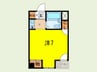 ラ・ブリーズ西芦屋 1Kの間取り