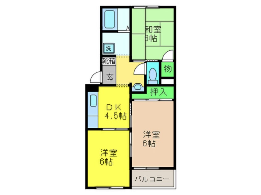 間取図 サンライズ羽衣
