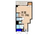 ﾌｧｰｽﾄｺｰﾄ七条烏丸 1Rの間取り