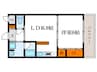 コンフォート修学院 1LDKの間取り