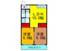 ハイクレスト光善寺 2LDKの間取り