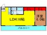 ハイクレスト光善寺 1LDKの間取り