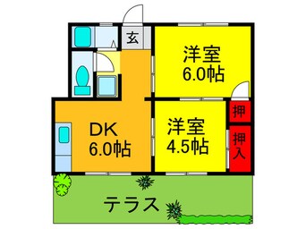 間取図 山本ハイツ