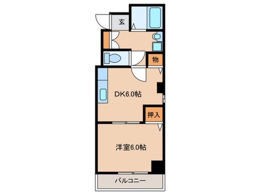 間取図 グラン・ド・ムールK