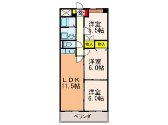 間取図 MAYUMIウエストサイド楠葉