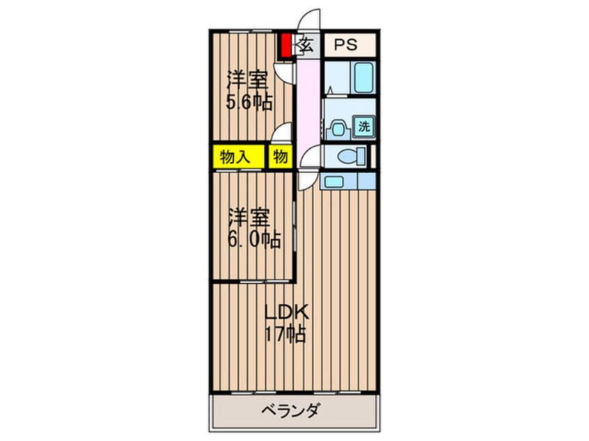 間取図 MAYUMIウエストサイド楠葉