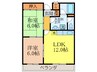 メゾンヴィラ－ジュ 2LDKの間取り