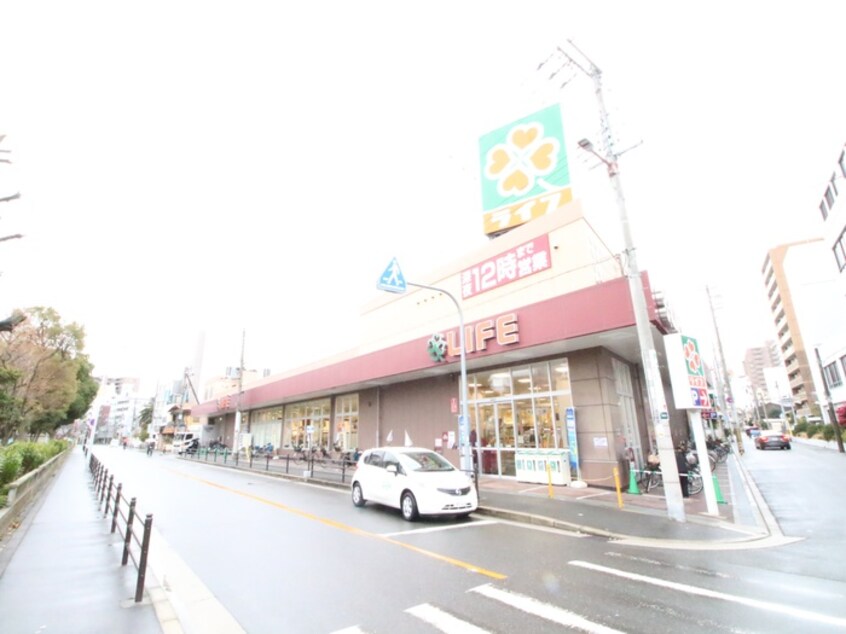 ライフ(スーパー)まで110m ヘーベルメゾン西田辺