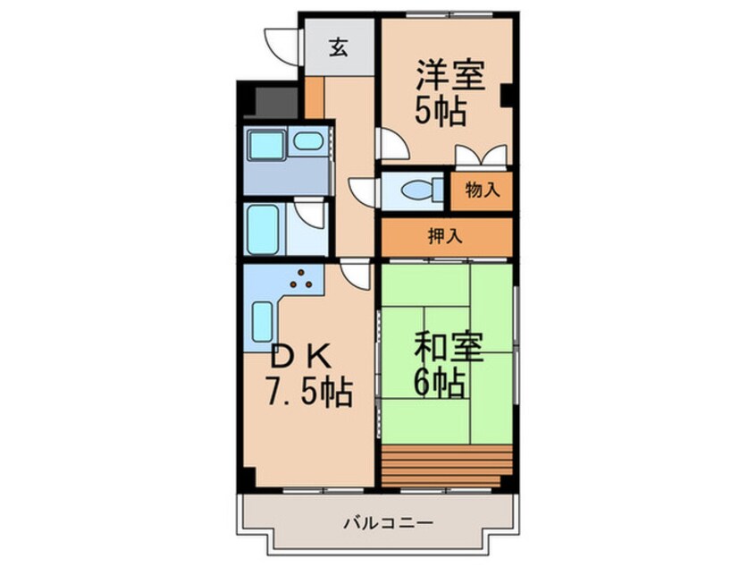 間取図 シャト－ド－ル（２）