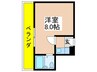 クレイン ファースト 1Rの間取り