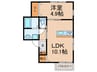 仮）大久保町大窪新築アパート 1LDKの間取り