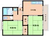 サンシャイン上穂 2DKの間取り