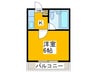 ライプハイツ 1Kの間取り