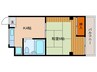 ヤスヒロマンション 1Kの間取り