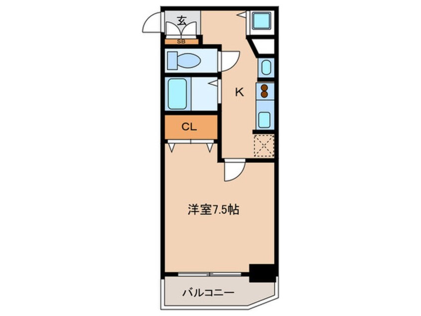 間取図 エスライズ桜ノ宮(603)