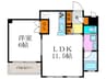 リ－ガル京都烏丸通り(1002) 1LDKの間取り