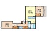 リバーサイド夙川東 2LDKの間取り
