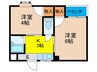 オペルⅠ番館 2Kの間取り