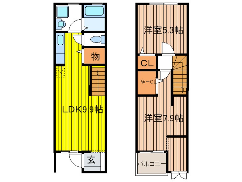 間取図 メゾネットエスペランサ