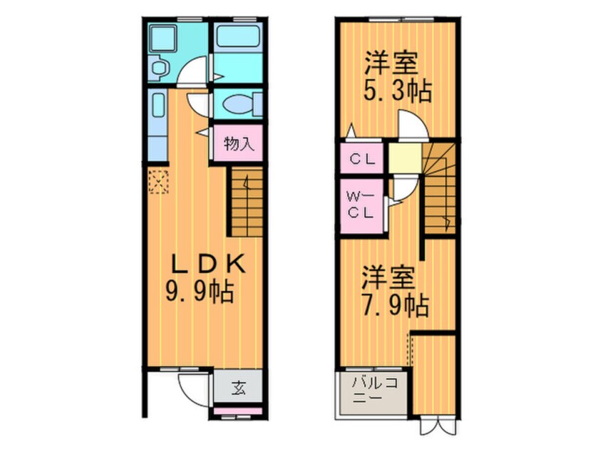 間取図 メゾネットエスペランサ