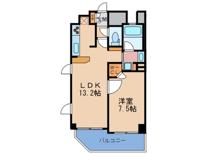 間取図 CityLife南森町Lavenir(302)