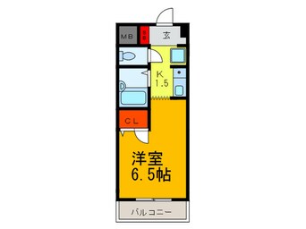 間取図 リアライズ近鉄八尾