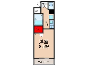 間取図 リアライズ近鉄八尾