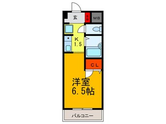 間取図 リアライズ近鉄八尾