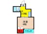 オペルⅢ番館 1Kの間取り