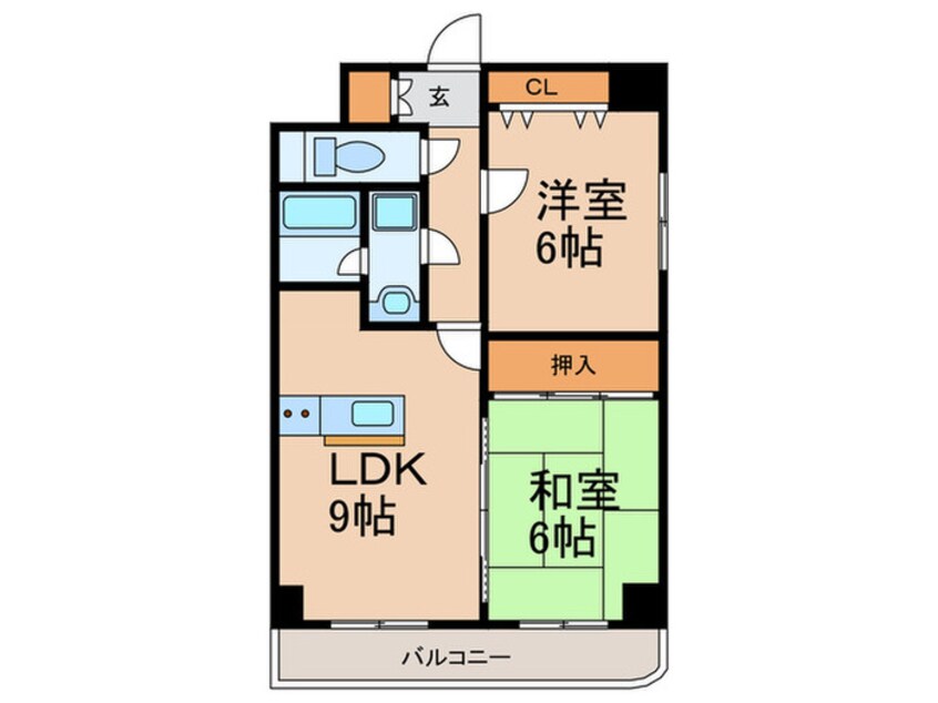 間取図 パークサイド中本