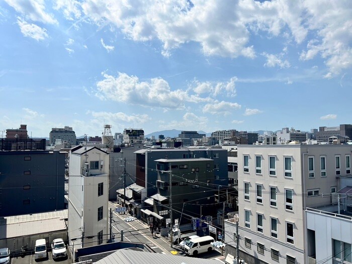 室内からの展望 ライブ寺町通り