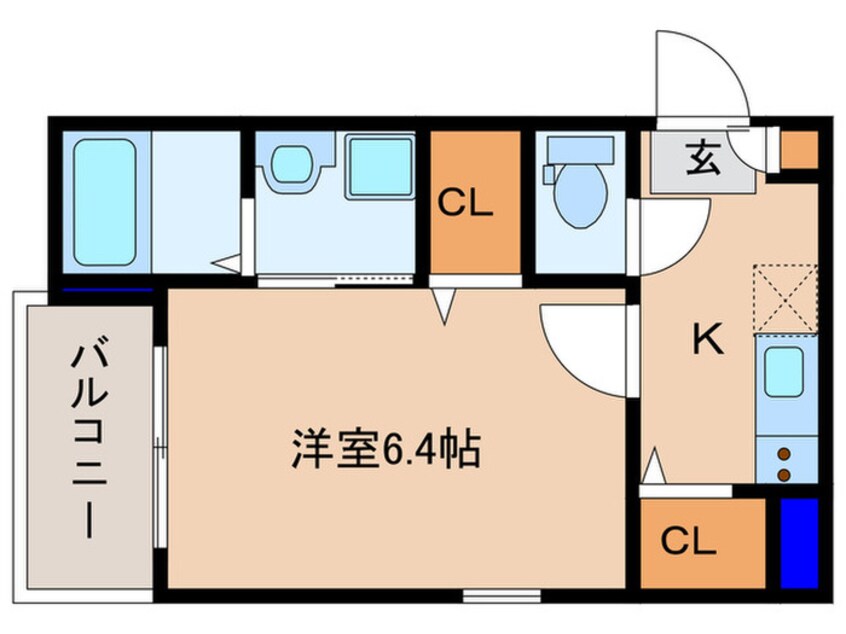 間取図 グランディ－ルソレイユ