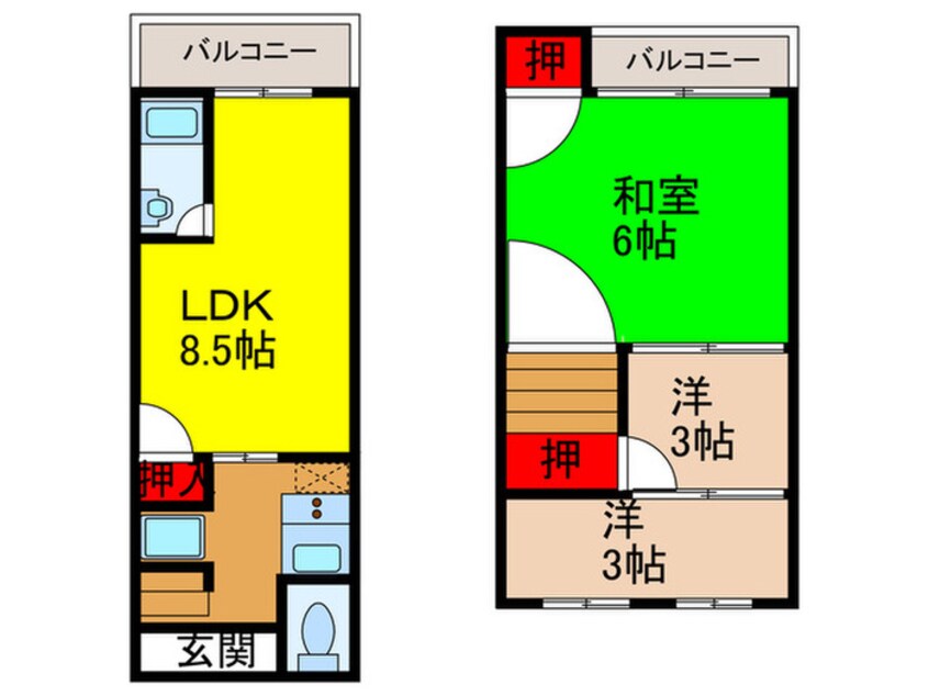 間取図 川西市霞ヶ丘テラス