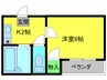 ふかいアベニュ－ 1Kの間取り