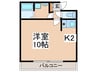 パルデメ－ル 1Kの間取り