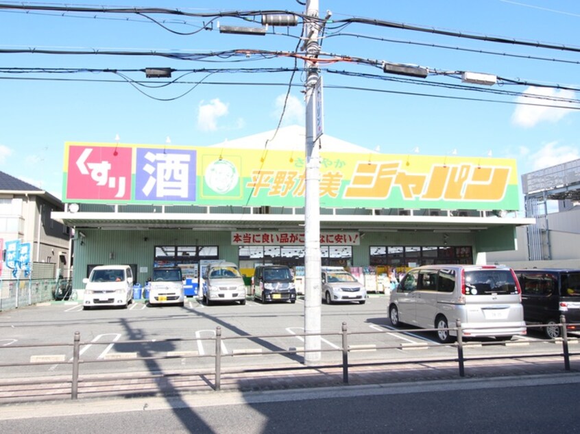 ジャパン平野加美店(ディスカウントショップ)まで900m パルデメ－ル