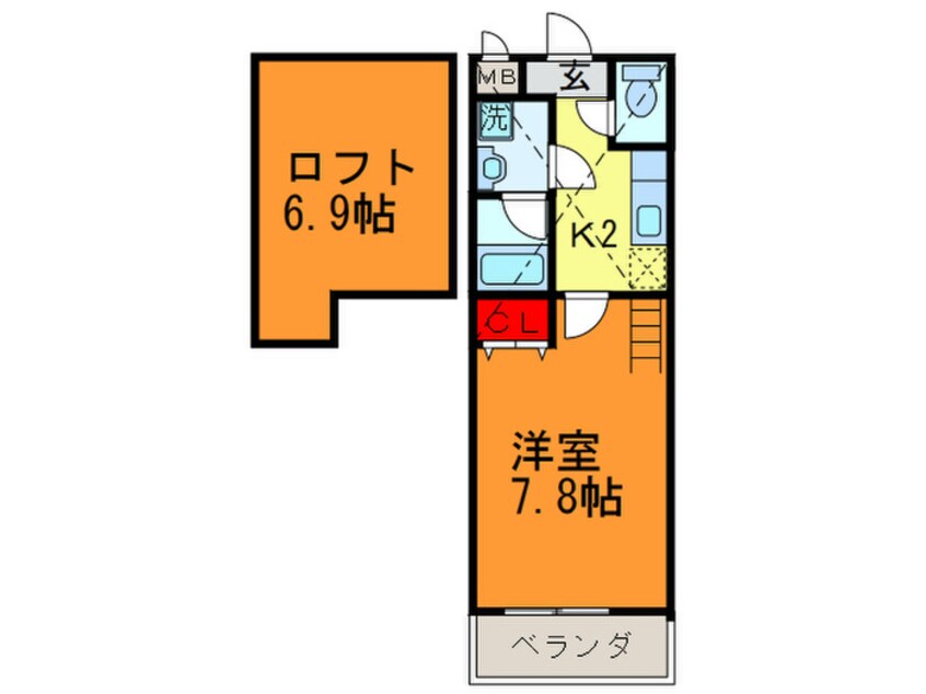 間取図 エスティ－ムⅡ番館